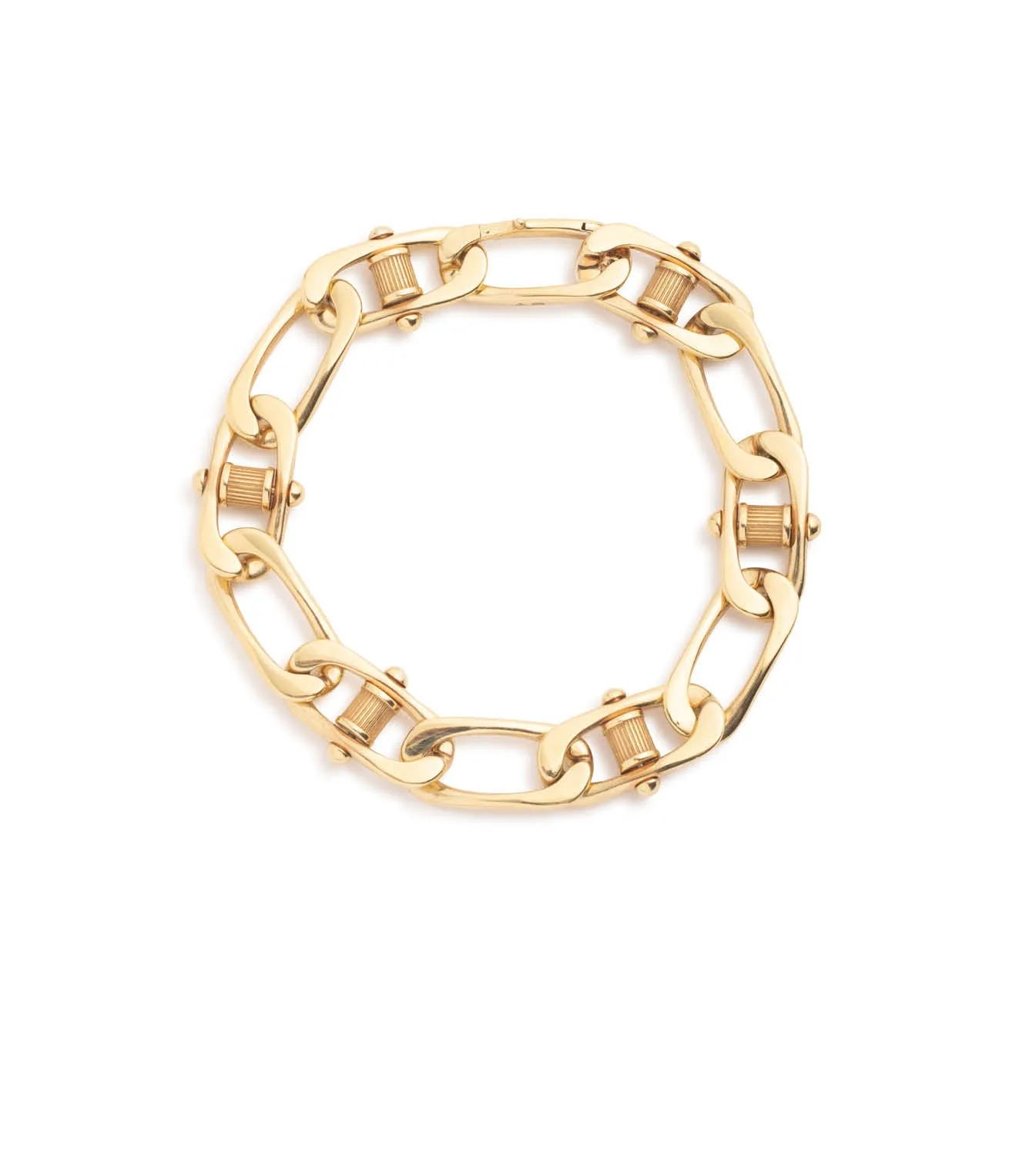 Lovestruck : Pierced Curb Chain Bracelet