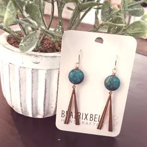 Lula Earrings | Mosaic Turquoise