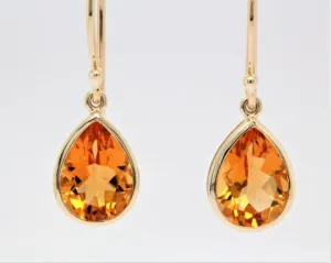 Mark McAskill Yellow Gold & Citrine Earrings