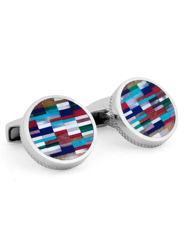 Multi Gemstone Cufflinks