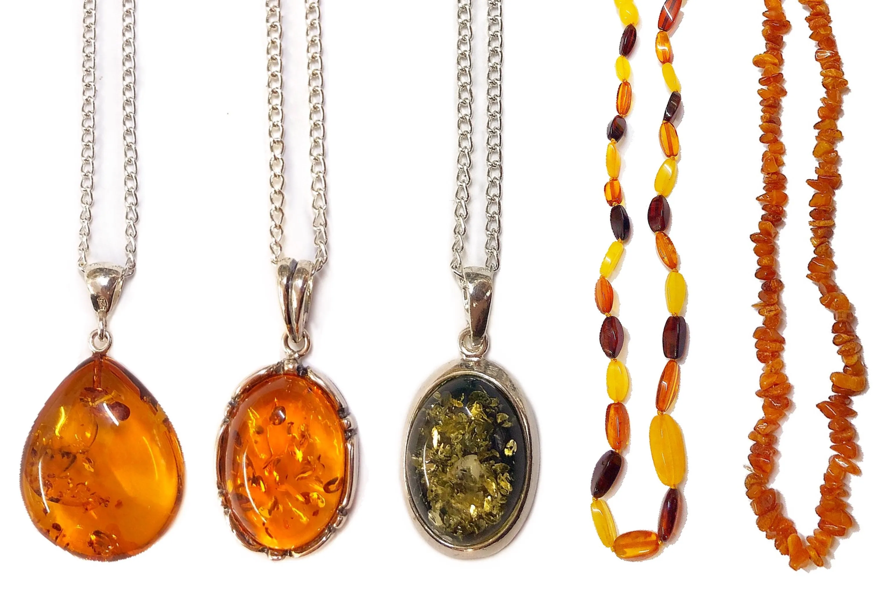 Natural Baltic Amber Long Necklaces