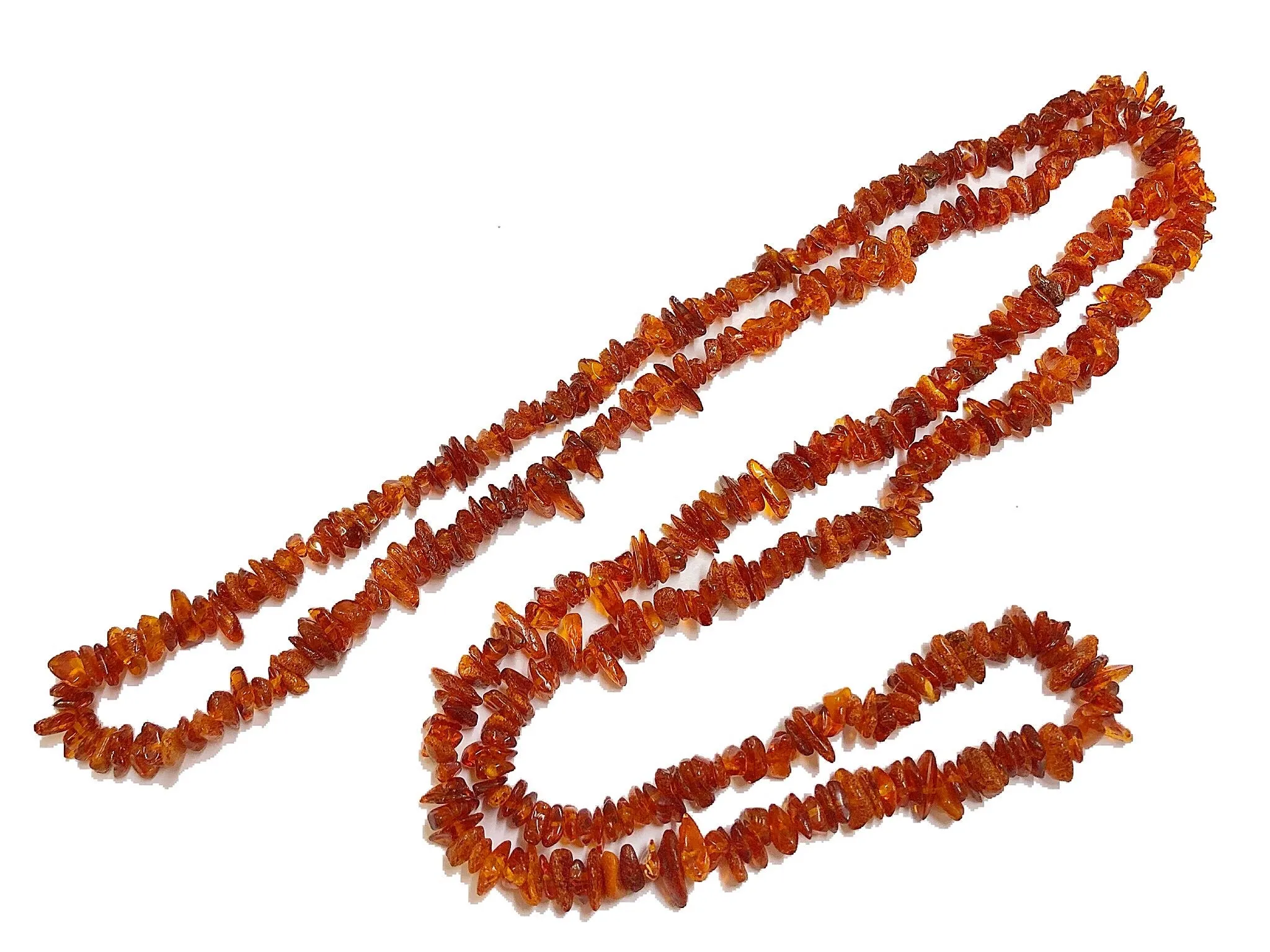 Natural Baltic Amber Long Necklaces