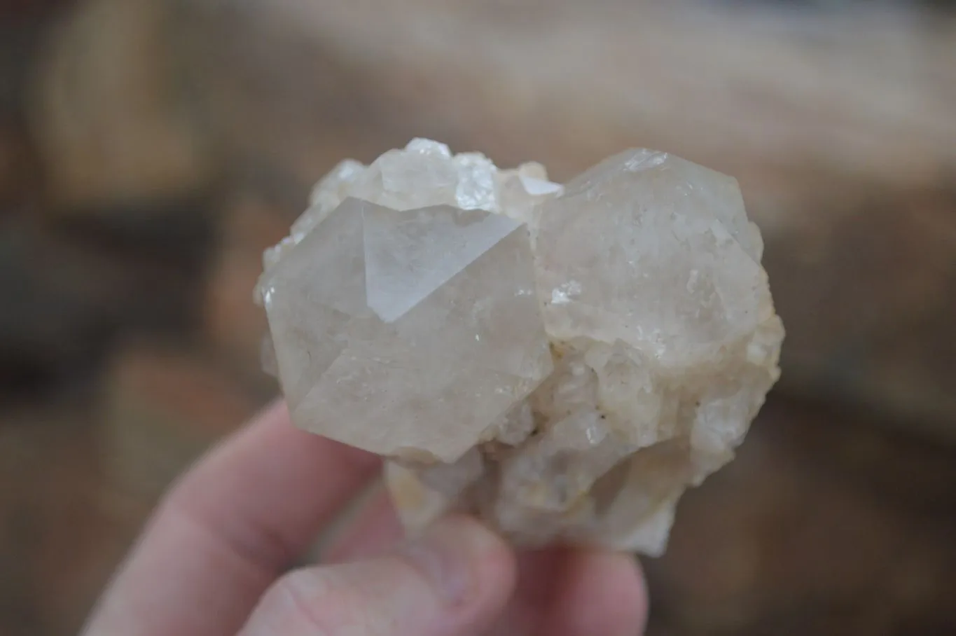 Natural Cascading White Phantom Smokey Quartz Crystal Specimens x 6 From Luena, Congo