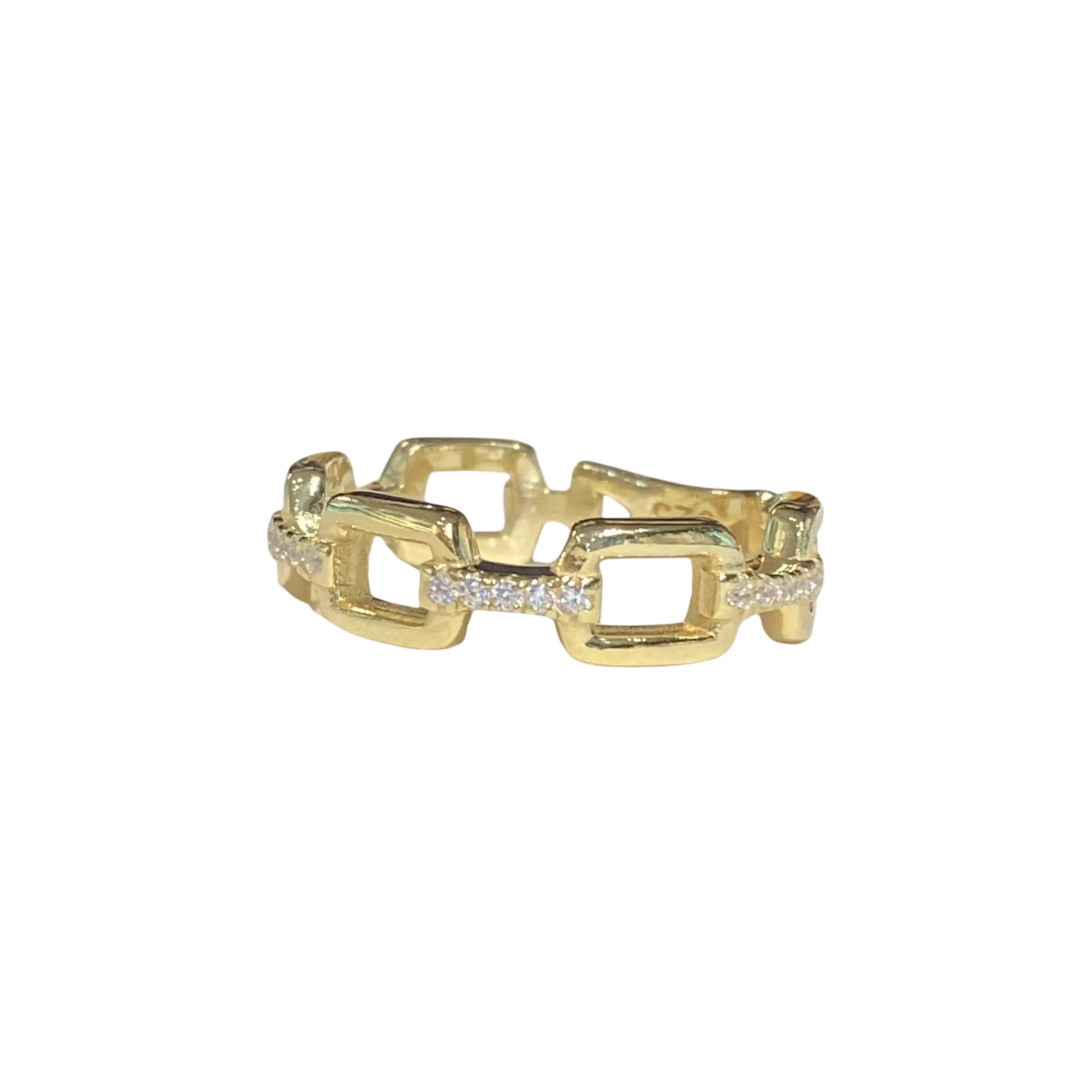 Noelia Wide Chain Link Ring