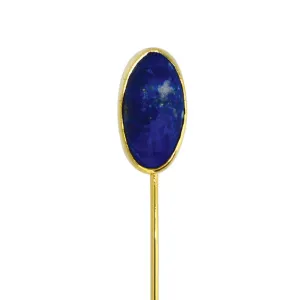 Oval Lapis Tie Pin