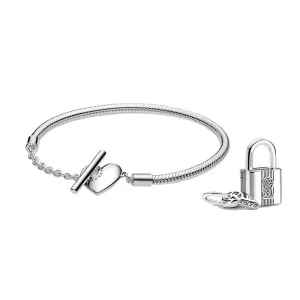 Pandora Padlock and Key Bracelet Gift Set |B801720-19|