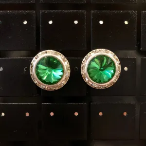 Peridot 17mm- *Discontinued* Pierced Earrings