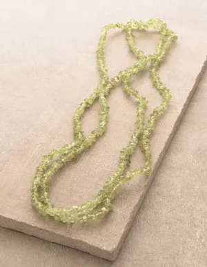 Peridot Gemstone Chip Necklace