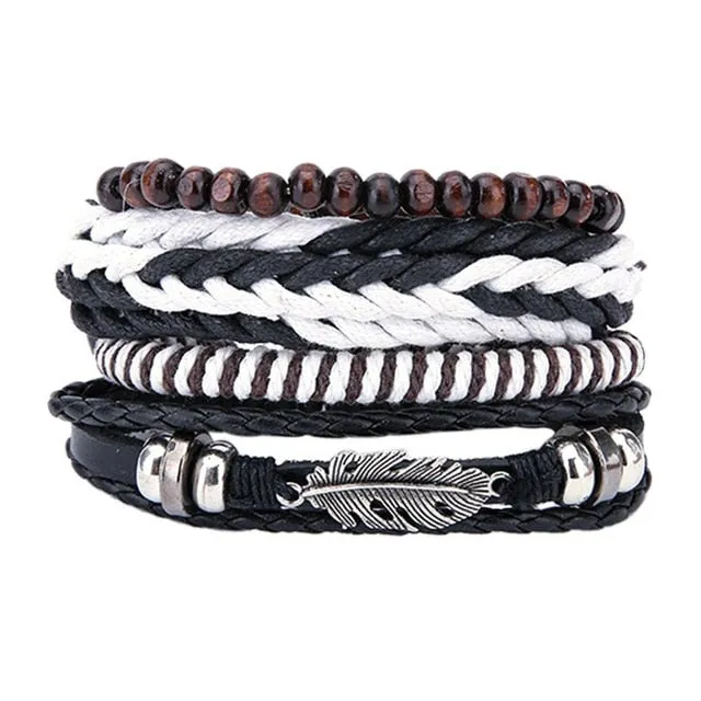 Pure leather bracelet