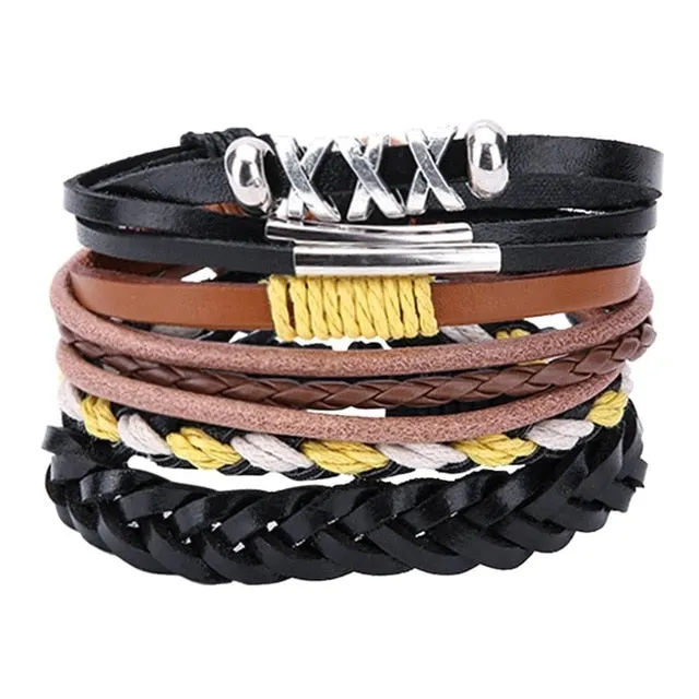 Pure leather bracelet