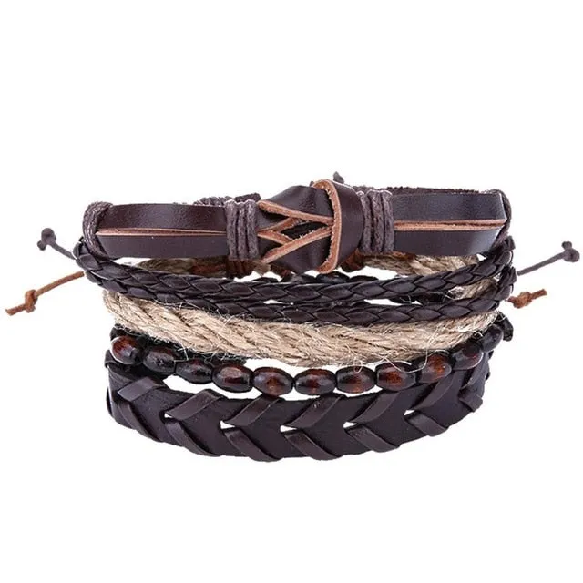 Pure leather bracelet