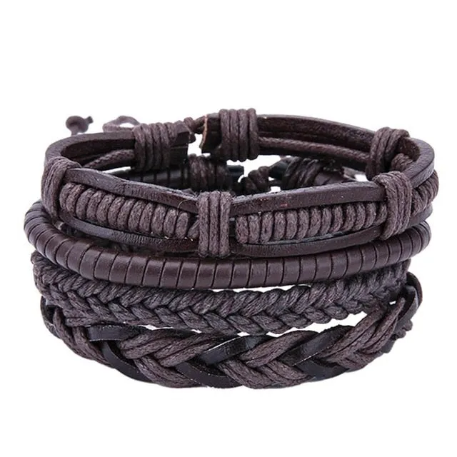 Pure leather bracelet