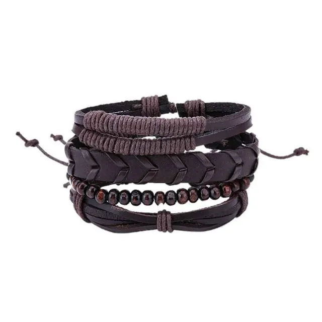 Pure leather bracelet