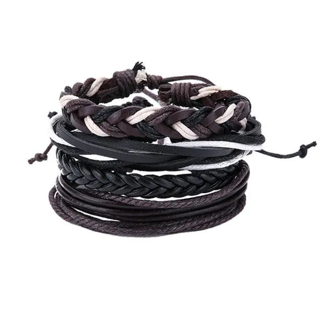 Pure leather bracelet