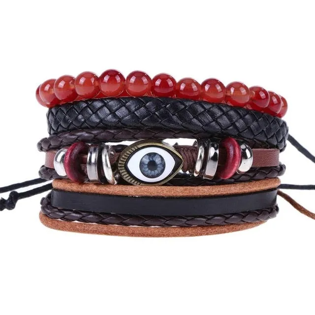 Pure leather bracelet