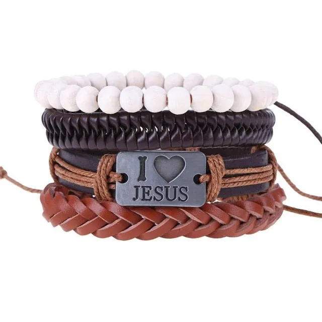 Pure leather bracelet