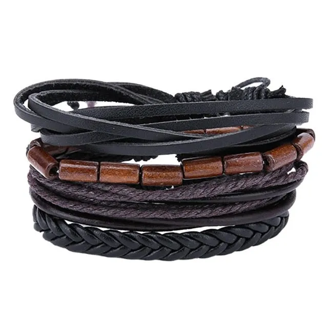 Pure leather bracelet