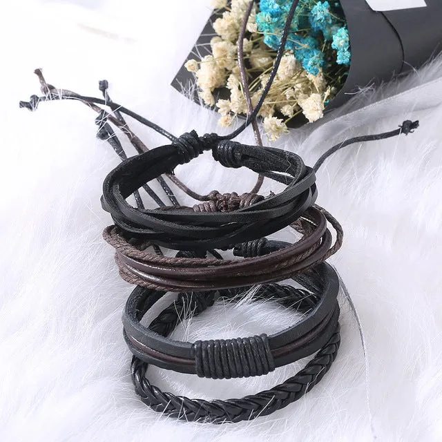 Pure leather bracelet