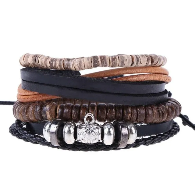 Pure leather bracelet