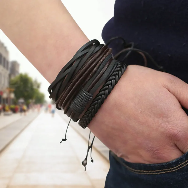 Pure leather bracelet