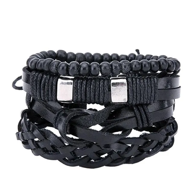 Pure leather bracelet