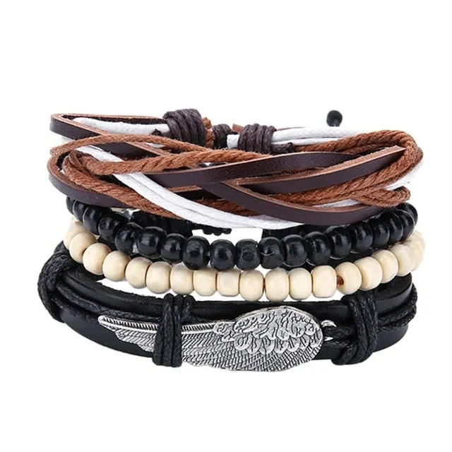 Pure leather bracelet