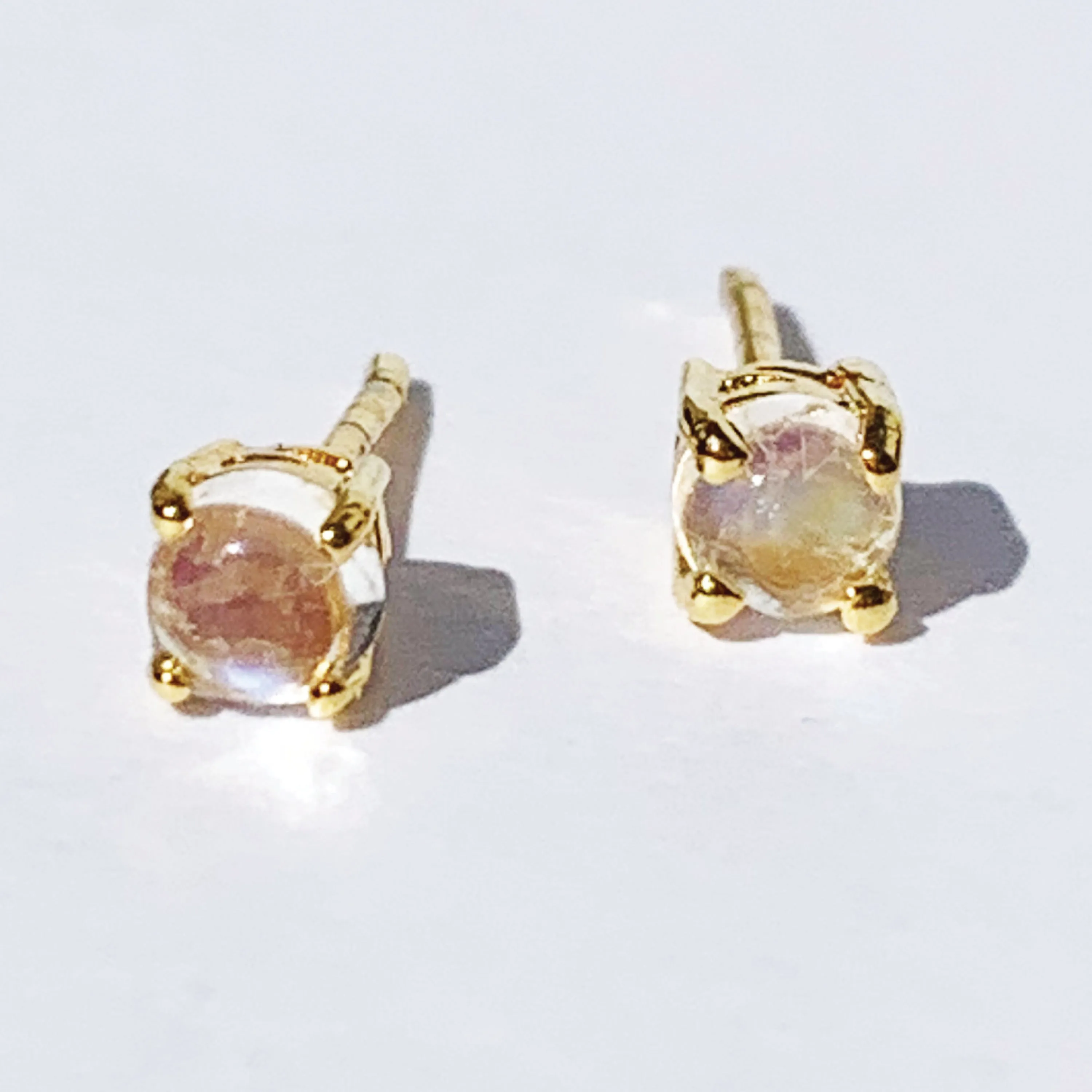 Ray Moonstone Studs