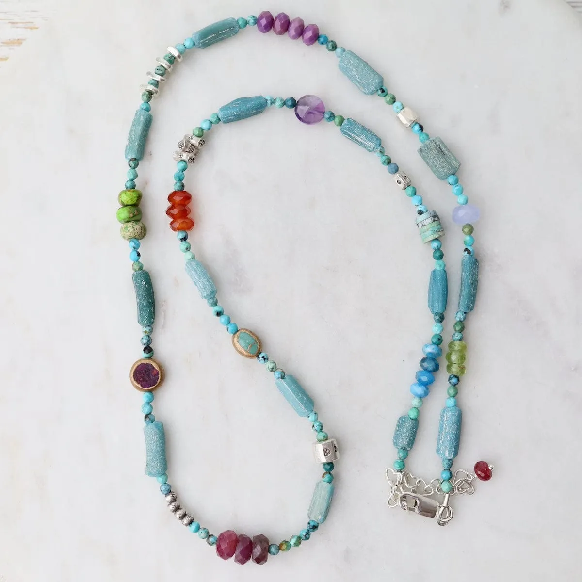 Roman Glass Jolly Rancher Necklace