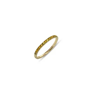 Sana, Half Eternity Citrine 14k Ring