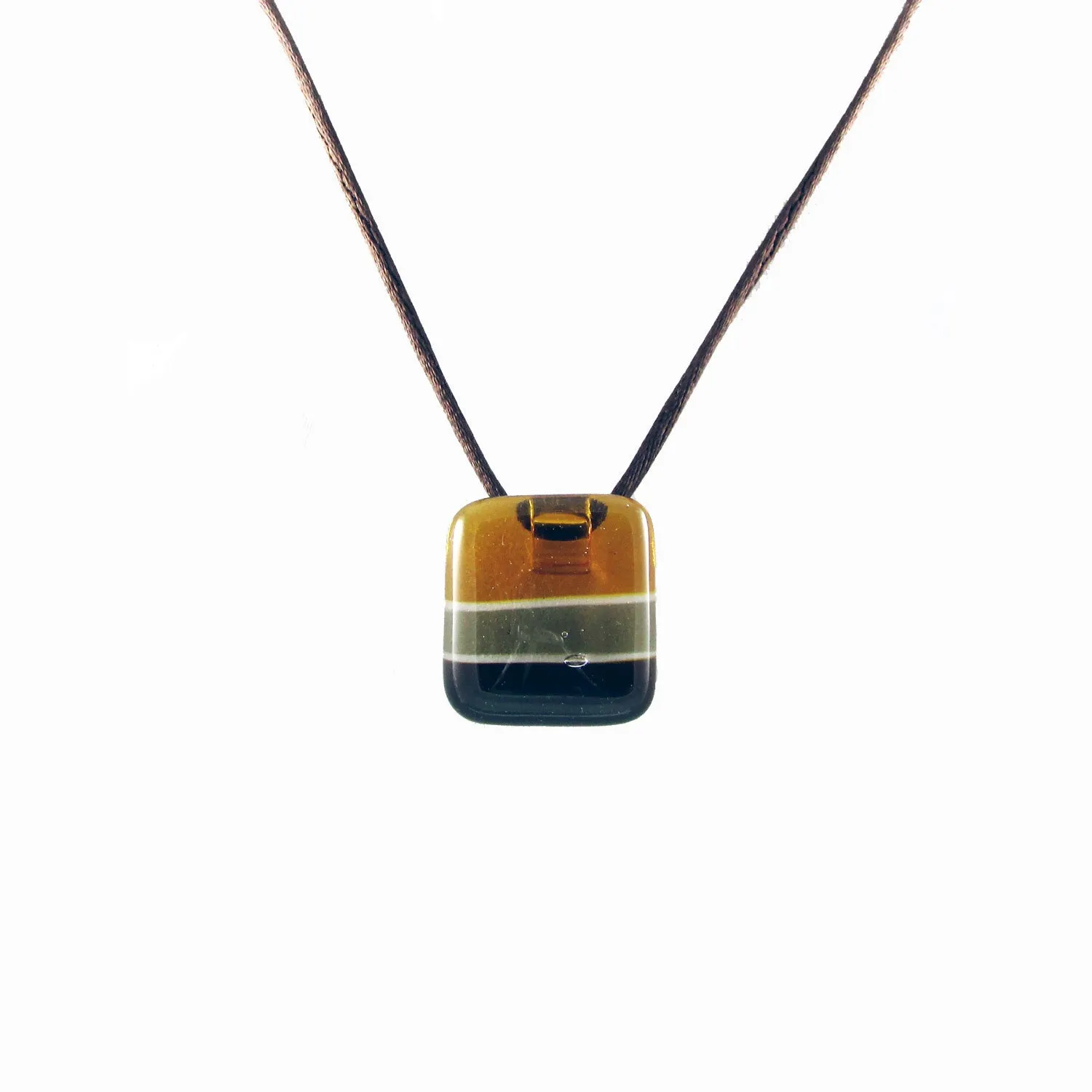 Shades Mini Glass Pendant - Amber