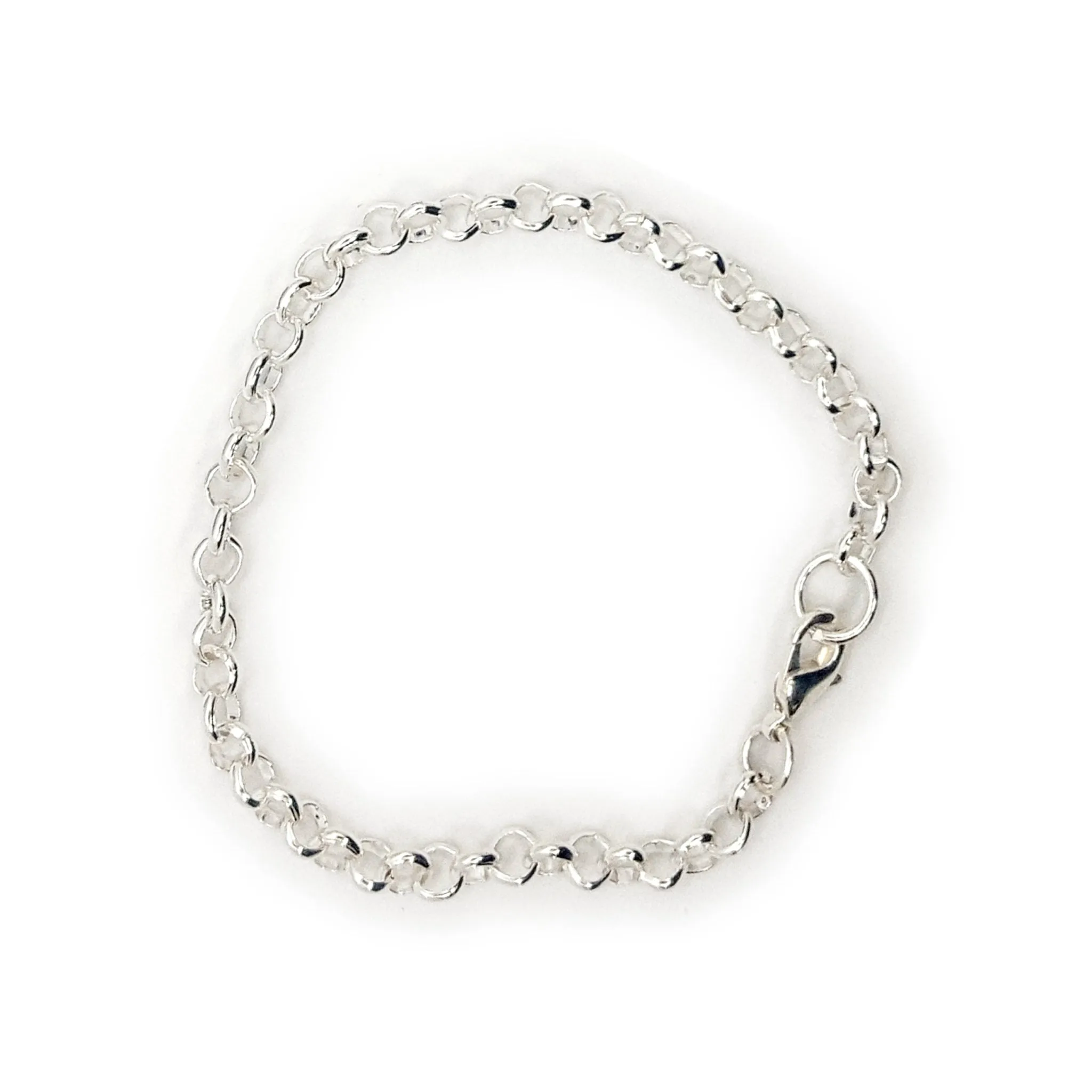 Silver Chain Charm Bracelet