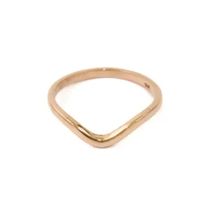 Simple 14K Rose Gold Tiara Band