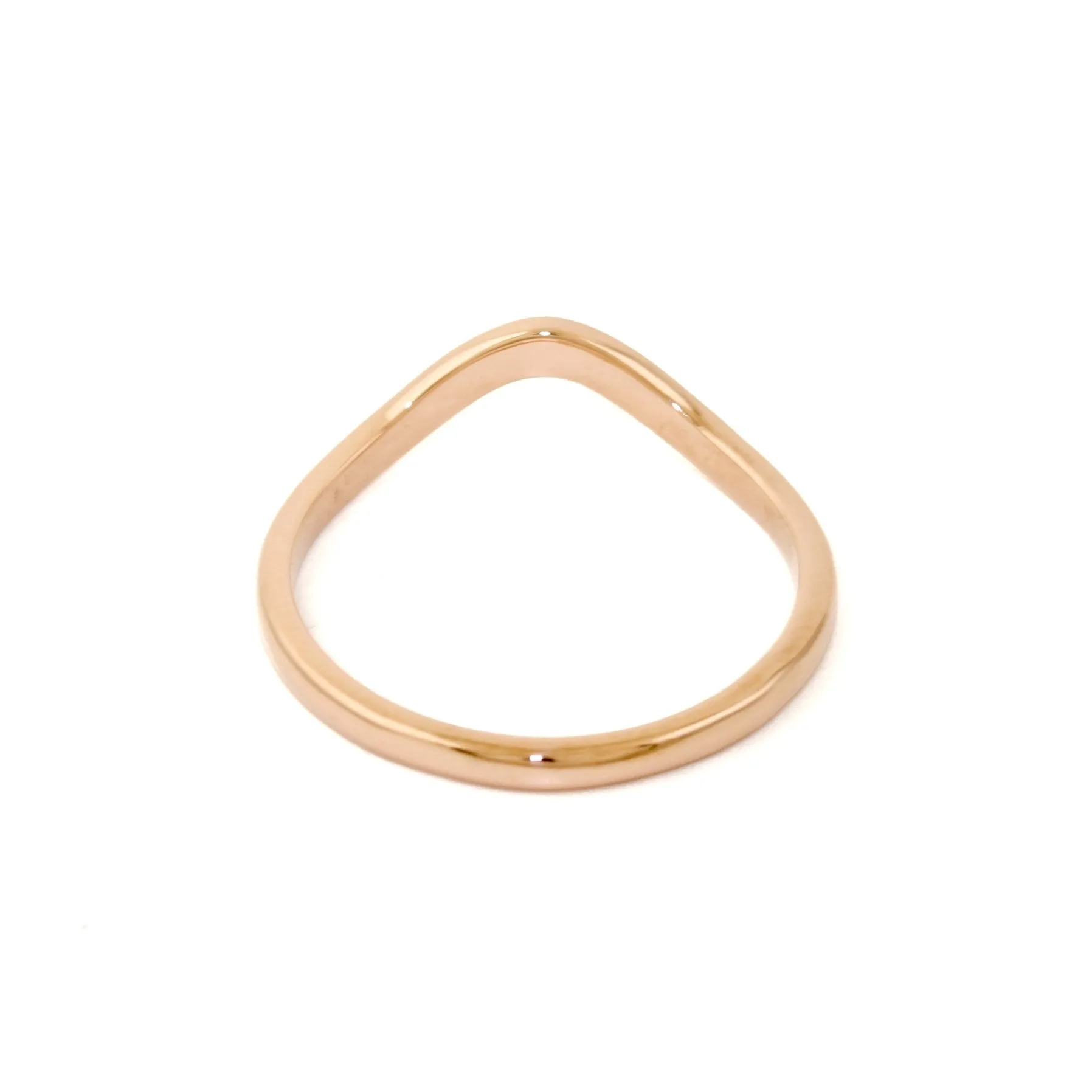 Simple 14K Rose Gold Tiara Band