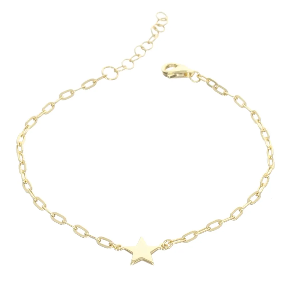 SINGLE STAR CHAIN BRACELET