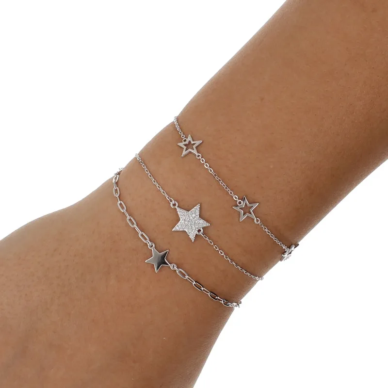 SINGLE STAR CHAIN BRACELET