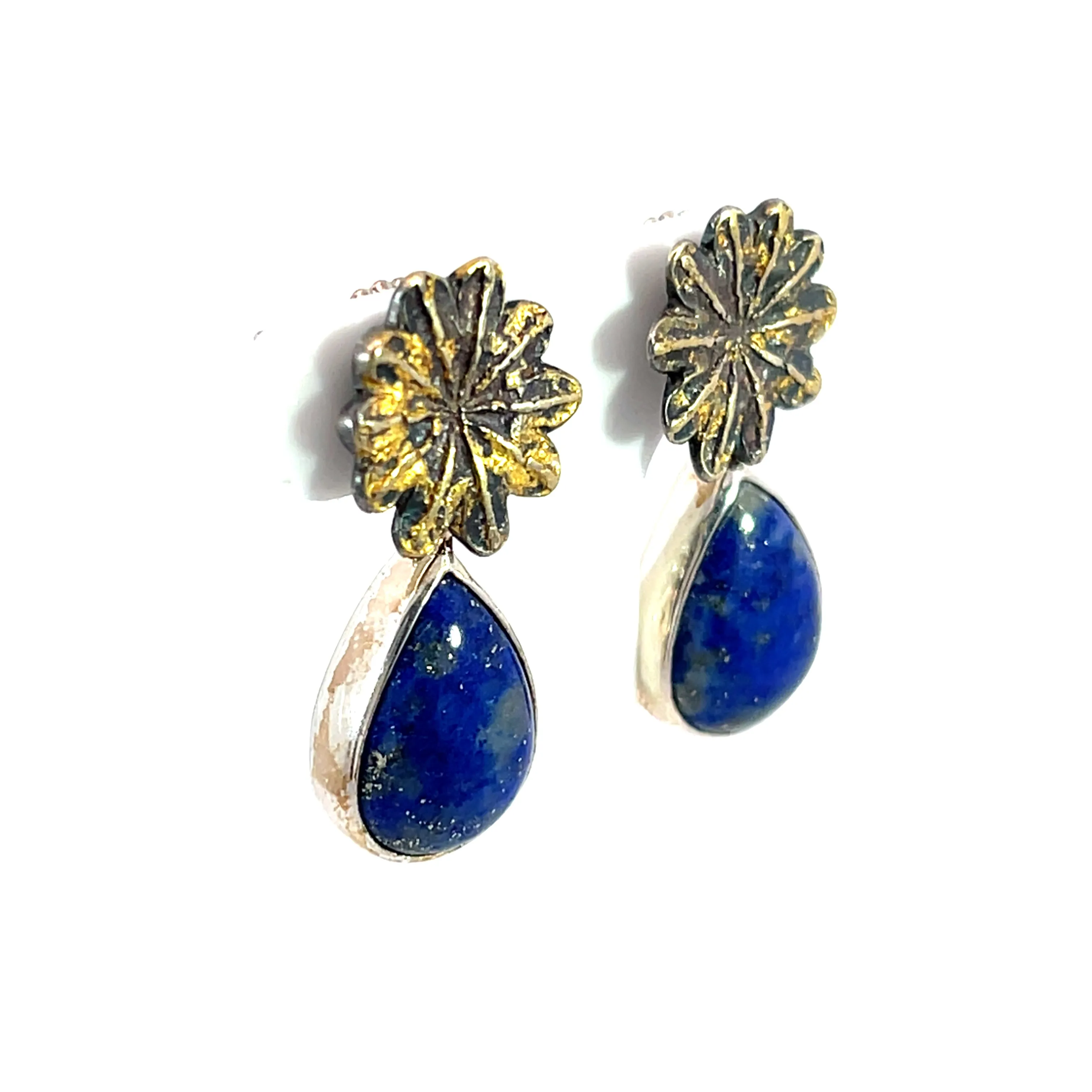 Sterling Silver Lapis Earring Jackets