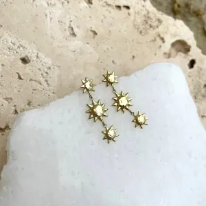 Sunbeams Gold Earrings