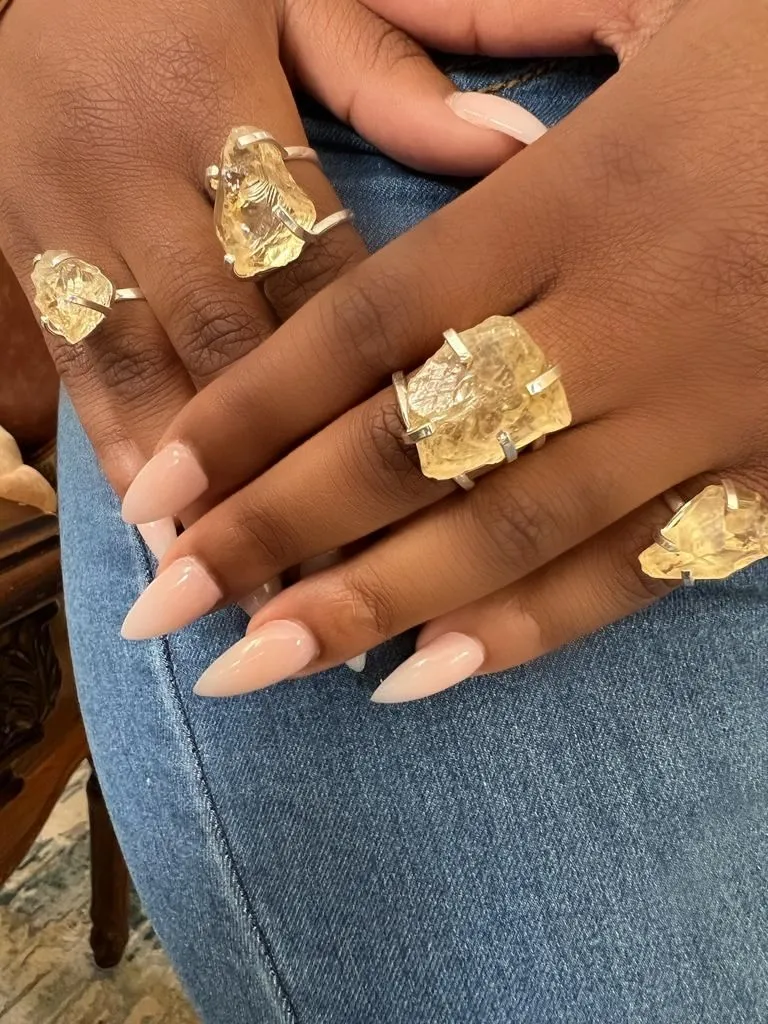 The Millie Citrine Ring Collection