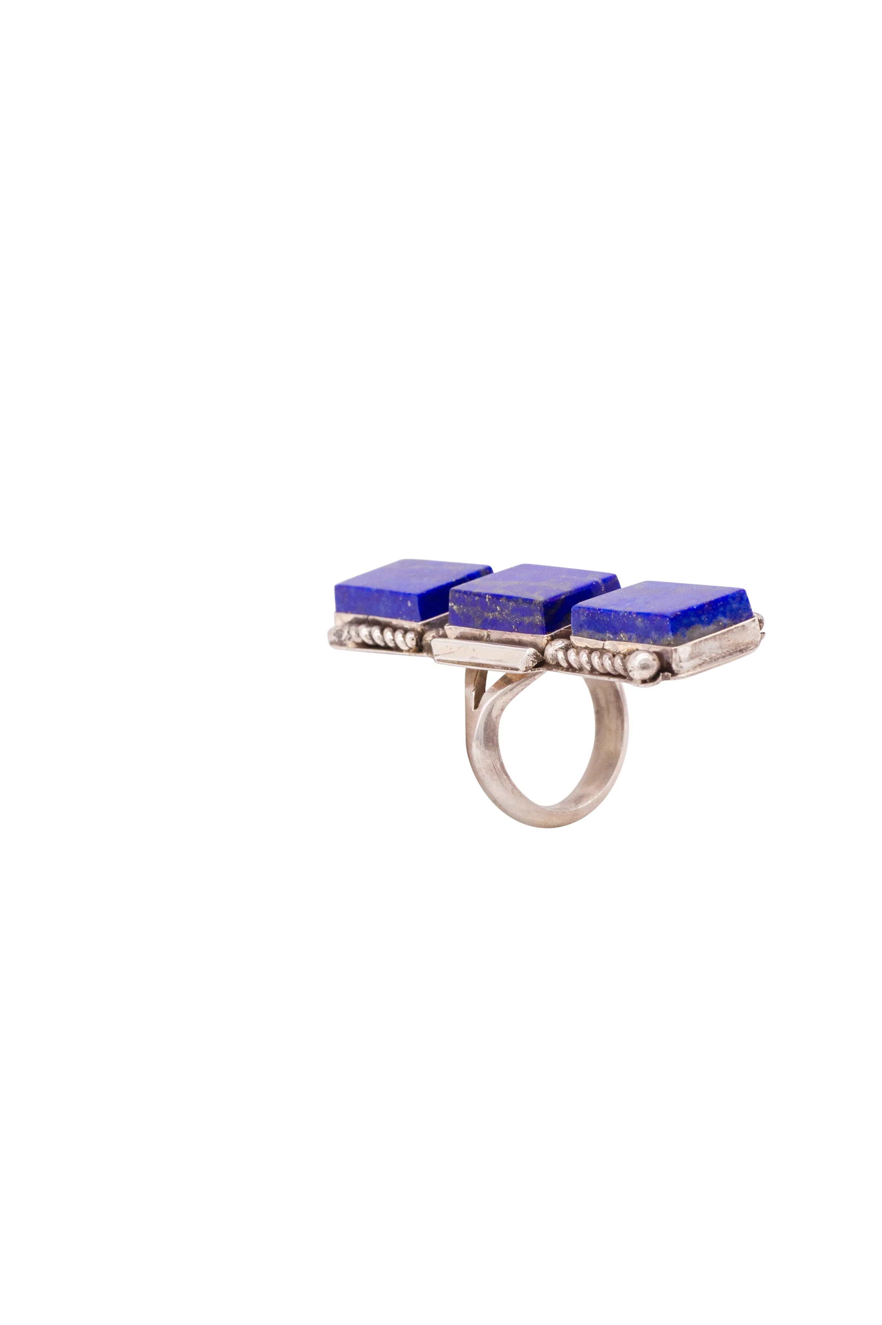 Tri-Stone Lapis Ring | J. Draper