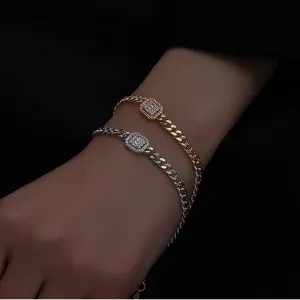 Women's Retro Personality Diamond Chain Bracelet